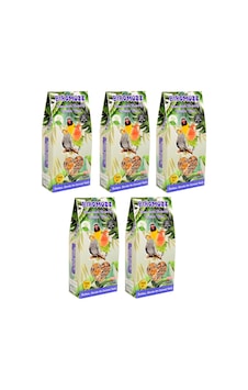 Birdmozz Premium Vitaminli Paraket Cennet Sultan ve Sevda Kuşu Yemi 5 x 700 G