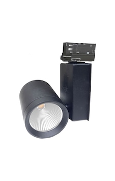 Yandan Philips Ledli 30w Trifaze Siyah Ray Spot Beyaz Işık 6500k Yandan Philips Ledli 30w Trifaze Siyah Ray Spot Beyaz Işık 6500k