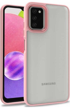 Galaxy A03s Kılıf Zore Flora Kapak Rose Gold
