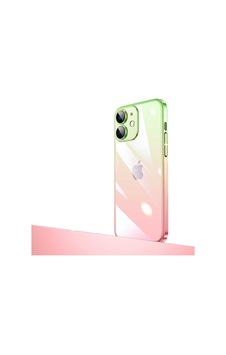 Apple iPhone Uyumlu 12 Parlak Renk Geçişli Kamera Korumalı Csm Zore Senkron Kılıf pembe yeşil Apple iPhone Uyumlu 12 Parlak Renk Geçişli Kamera Korumalı Csm Zore Senkron Kılıf pembe yeşil