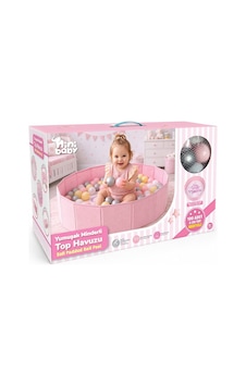 Er-703 Yumuşak Minderli Top Havuzu-pembe Belirtilmemiş