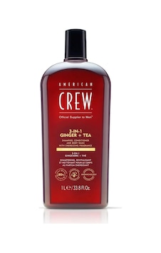 American Crew 3-in-1 Ginger + Tea with Energizing Fragrance Zencefil ve Çay Özlü Erkek Bakım Ürünü 1 L American Crew 3-in-1 Ginger + Tea with Energizing Fragrance Zencefil ve Çay Özlü Erkek Bakım Ürünü 1 L