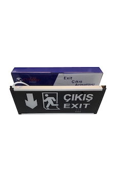 Exıt Çıkış Tabelası - Yeşil Işıklı Şarjlı