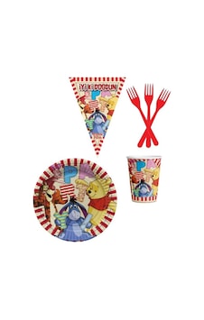 Winnie The Pooh 8 Kişilik Erkek Doğum Günü 4 Parçalı Mini Set Erkek Winnie The Pooh 8 Kişilik Erkek Doğum Günü 4 Parçalı Mini Set Erkek