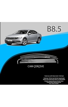 Vw Passat B8.5 Krom Cam Çerçevesi 8 Parça