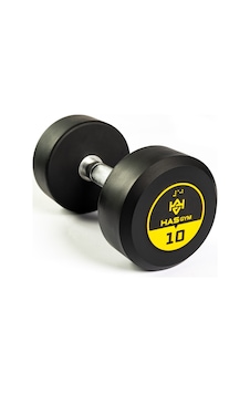 Hasgym 10 Kg Kauçuk Kaplı Profesyonel Olimpik Dumbbell Dambıl