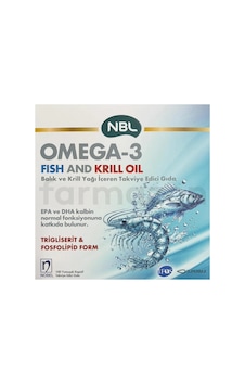 Nbl Omega-3 Fish And Krill Oil 100 Kapsül Nbl Omega-3 Fish And Krill Oil 100 Kapsül