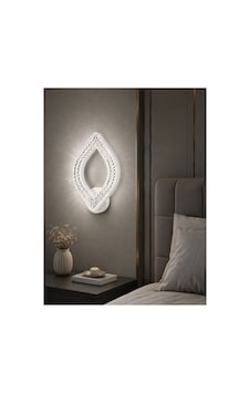 Yonca Model Tekli Beyaz 3 Renk Modu Kristal Taşlı Salon Mutfak Yatak Çocuk Odası Aplik Yonca Model Tekli Beyaz 3 Renk Modu Kristal Taşlı Salon Mutfak Yatak Çocuk Odası Aplik