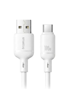 Baseus Silky Süper Hızlı Data Kablosu Usb-a To Usb-c 3a 1m Beyaz Baseus Silky Süper Hızlı Data Kablosu Usb-a To Usb-c 3a 1m Beyaz