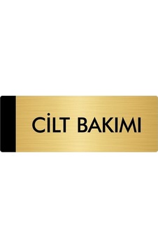 Metal Yönlendirme Levhası, Departman Kapı Isimliği Cilt Bakımı 5x20 Cm Altın Renk Metal Yönlendirme Levhası, Departman Kapı Isimliği Cilt Bakımı 5x20 Cm Altın Renk