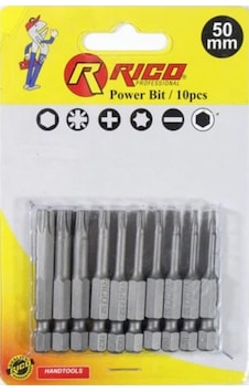 Rico 005-kk1131 10 Parça Torx Tork Bits Uç Ucu Seti 50 Mm Rico 005-kk1131 10 Parça Torx Tork Bits Uç Ucu Seti 50 Mm
