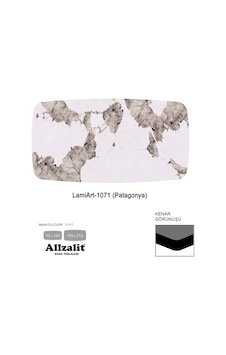 Lamiart Masa Tablası 105x210 - Dclamart-1071 - Patagonya Çok Renkli