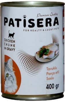 Patisera Tavuklu Konserve Yetişkin Kedi Maması 12 x 400 G