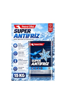 Petrol Ofisi Super Antifriz 15 Kg Teneke Dört Mevsim Motor Soğutma Sıvısı Petrol Ofisi Super Antifriz 15 Kg Teneke Dört Mevsim Motor Soğutma Sıvısı
