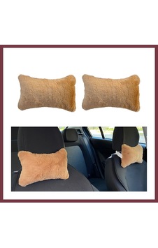 Storeşahin Yumuşak Peluşlu Ortopedik Araba Seyahat Boyun Yastığı 2'li Kahverengi Shn0720 Storeşahin Yumuşak Peluşlu Ortopedik Araba Seyahat Boyun Yastığı 2'li Kahverengi Shn0720