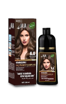 Jaja Vitamin İçerikli Saç Pigment Şampuanı Unisex 300 Ml 6.0 Koyu Kumral Tüm Saçlar Tüm Saç Tipleri Jaja Vitamin İçerikli Saç Pigment Şampuanı Unisex 300 Ml 6.0 Koyu Kumral Tüm Saçlar Tüm Saç Tipleri