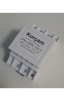 Korçam Zil Trafosu & Güç Transformatörü Raylı Sistem 12 Volt 5w Korçam Zil Trafosu & Güç Transformatörü Raylı Sistem 12 Volt 5w