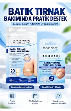 Onomo Health Batık Tırnak Düzeltme Bandı + Düzeltici Şerit Set