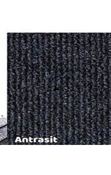 1 x 8 Metre Halıfleks Antrasit Renk Rip Halı Duvardan Duvara Halıf