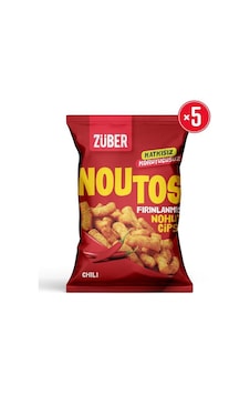 Noutos Fırınlanmış Nohut Cipsi Chili Baharatlı 55g X 5 Adet