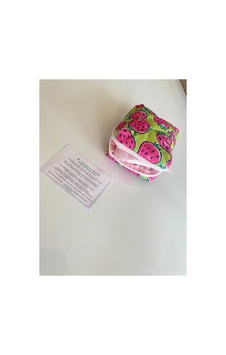 Puf Kapitone Mini Organizer Çanta Çilek Desenli, Fermuarlı, Astarlı 12 12 6 Cm Pembe Puf Kapitone Mini Organizer Çanta Çilek Desenli, Fermuarlı, Astarlı 12 12 6 Cm Pembe