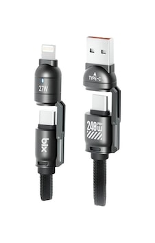 Bix 240w Usb-a Ve Usb-c Ve Lightning Çok Fonksiyonlu Askı Ipli Premium Örgü 1.5 Metre Yüksek Hızlı Ş Bix 240w Usb-a Ve Usb-c Ve Lightning Çok Fonksiyonlu Askı Ipli Premium Örgü 1.5 Metre Yüksek Hızlı Ş