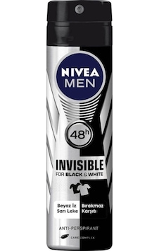 Nivea Men Invisible Black&White Erkek Sprey Deodorant 150 ML