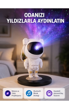 Astronot Projeksiyon Lambası Bluetooth Müzikli Ve Uzaktan Kumandalı - Bayi Depom Diğer Astronot Projeksiyon Lambası Bluetooth Müzikli Ve Uzaktan Kumandalı - Bayi Depom Diğer