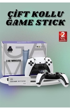 Çift Oyun Kollu 4k Hd Ekran Nostaljik 20.000 Oyunlu Beyaz Game Stick Belirtilmemiş Çift Oyun Kollu 4k Hd Ekran Nostaljik 20.000 Oyunlu Beyaz Game Stick Belirtilmemiş
