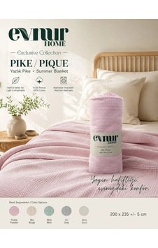 Evnur Home Lüks Pike Çift Kişilik 200x235 Pudra Evnur Home Lüks Pike Çift Kişilik 200x235 Pudra