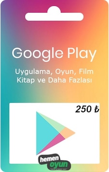 Hemenoyun Google Play 250 Tl Hediye Kartı Bakiye Kodu Hemenoyun Google Play 250 Tl Hediye Kartı Bakiye Kodu