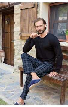 Aydoğan Erkek Civan Patlı Modal Lacivert Pijama Takım 3482 Aydoğan Erkek Civan Patlı Modal Lacivert Pijama Takım 3482