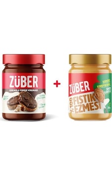 Züber Fındık Kreması + %100 Fıstık Ezmesi 2 x 315 G Züber Fındık Kreması + %100 Fıstık Ezmesi 2 x 315 G