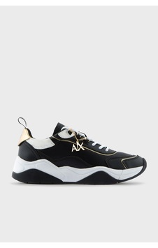 Armani Exchange XDX104 XV580 S038 Kadın Ayakkabı Beyaz - Gold - Siyah
