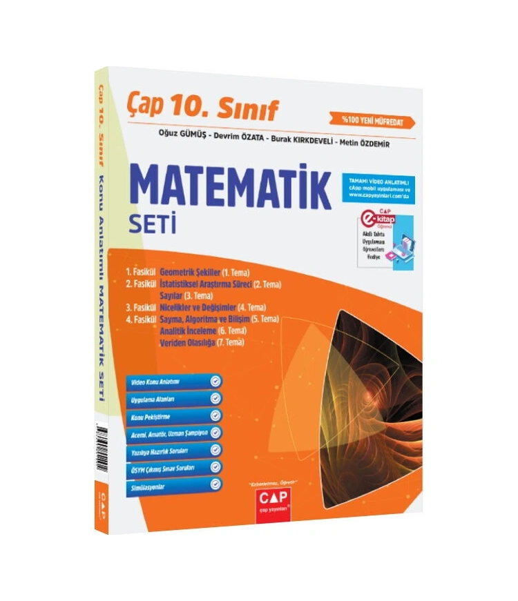 Çap Yayınları 10. Sınıf Matematik Seti Çap Yayınları 10. Sınıf Matematik Seti