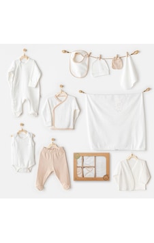 AndyWawa Bebek Hastane Çıkışı 10 Parça Newborn Set Ac25731 Ekru AndyWawa Bebek Hastane Çıkışı 10 Parça Newborn Set Ac25731 Ekru