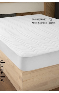 Micro Kapitone Fitted Full Kenar Su Sıvı Geçirmez Yatak Koruyucu Alez Beyaz Micro Kapitone Fitted Full Kenar Su Sıvı Geçirmez Yatak Koruyucu Alez Beyaz