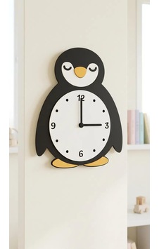 Lyora Uykucu Penguen Saat Çok Renkli Lyora Uykucu Penguen Saat Çok Renkli