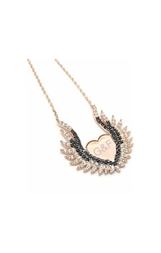 Melek Kanadı Kalpli Kolye Rose Gold Melek Kanadı Kalpli Kolye Rose Gold