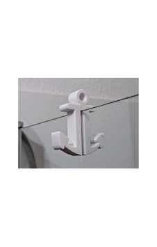 Banyo Duş Camı Askısı Bornoz Havlu Askısı Beyaz