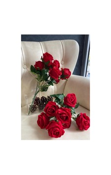 Yapay Kadife Gül 7 Adet Kırmızı 25 Cm Yapay Çiçek Dekor, Masa Süsü, Fon Kırmızı - 870561999 Kırmızı Yapay Kadife Gül 7 Adet Kırmızı 25 Cm Yapay Çiçek Dekor, Masa Süsü, Fon Kırmızı - 870561999 Kırmızı