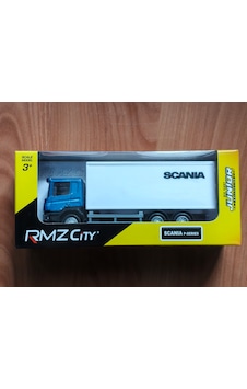 Rmz City Scania Model Araç Kamyon Dikkat Uzunluk 15cm Beyaz - Mavi Rmz City Scania Model Araç Kamyon Dikkat Uzunluk 15cm Beyaz - Mavi