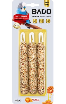 Bado Muhabbet Kuşu Krakeri Ballı 105gr Bado Muhabbet Kuşu Krakeri Ballı 105gr