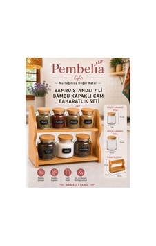 Bambu Standlı 7 Li Cam Baharatlık Seti Baharatlık Takımı Baharat Saklama Kabı Diğer Bambu Standlı 7 Li Cam Baharatlık Seti Baharatlık Takımı Baharat Saklama Kabı Diğer
