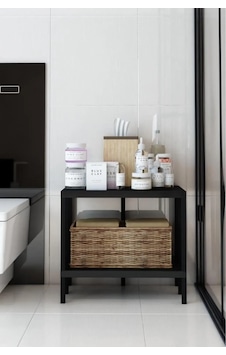 Çeşme 2 Banyo Rafı, Plastik Kitaplık, 2 Raflı Organizer, Banyo Rafı, Bahçe Balkon Organizeri Siyah Çeşme 2 Banyo Rafı, Plastik Kitaplık, 2 Raflı Organizer, Banyo Rafı, Bahçe Balkon Organizeri Siyah