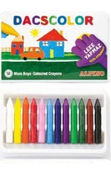 Alpino Dacscolor 12'li Mum Boya 12 Renk Silinebilir Mum Boya Çok Renkli Alpino Dacscolor 12'li Mum Boya 12 Renk Silinebilir Mum Boya Çok Renkli