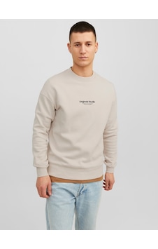 Jack & Jones Jack Jones Bisiklet Yaka Önü Yazılı Erkek Sweatshirt 12241694 Bej Jack & Jones Jack Jones Bisiklet Yaka Önü Yazılı Erkek Sweatshirt 12241694 Bej