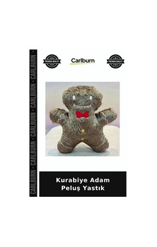 Kurabiye Adam Peluş Yastık Çocuk Yastığı Stil Sahibi Oda Aksesuarı Çok Renkli
