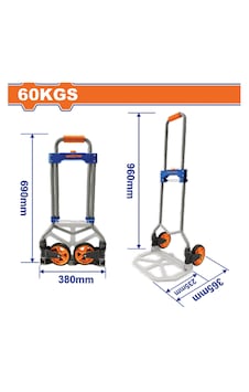 Wadfow Katlanır Taşıma Arabası 60 Kg Taşıma Kapasitesi