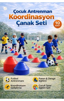 12'li Çocuk Antrenman Koordinasyon Çanak Seti Futbol-paten Aktivite Oyun Seti Diğer